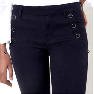 LOFT Sailor Sateen Pants. Size 10. Navy